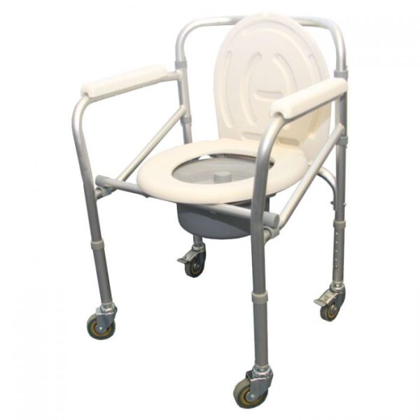 Wheeled commode online chair